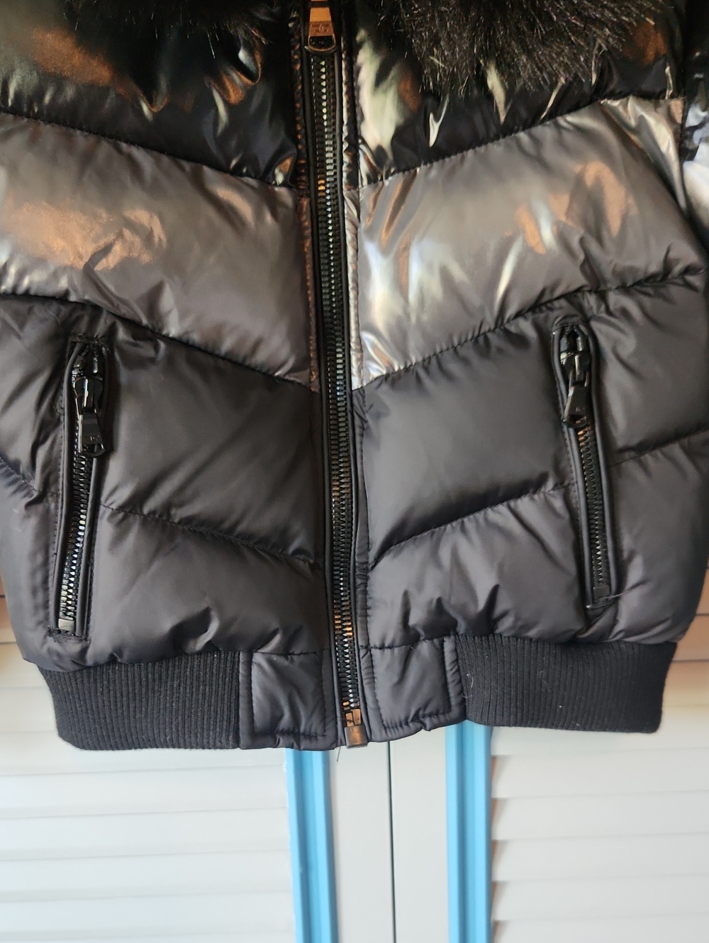 Jordan Craig Kids Black Puffer Coat Faux Fur Collar - Picture 4 of 13